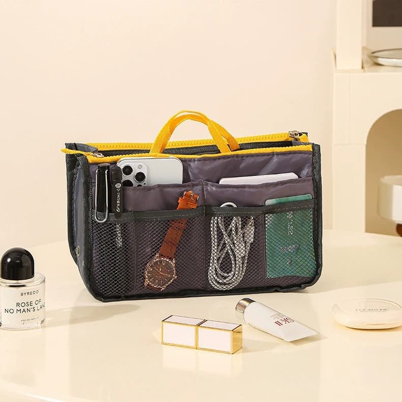 Bolsa Maquiagem Estojo Escolar Quadrada Organizador Para Viagem Impermeavel Com Grande Capacidade