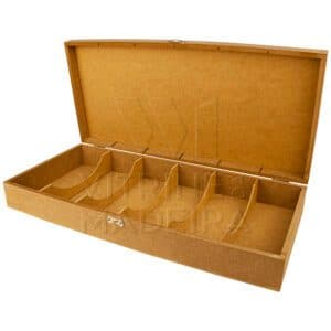 Caixa Organizadora Em MDF Para Óculos Com Tampa e Fecho