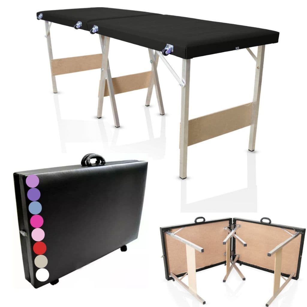 Maca Portatil Dobravel Maleta Massagem Estetica Depilação