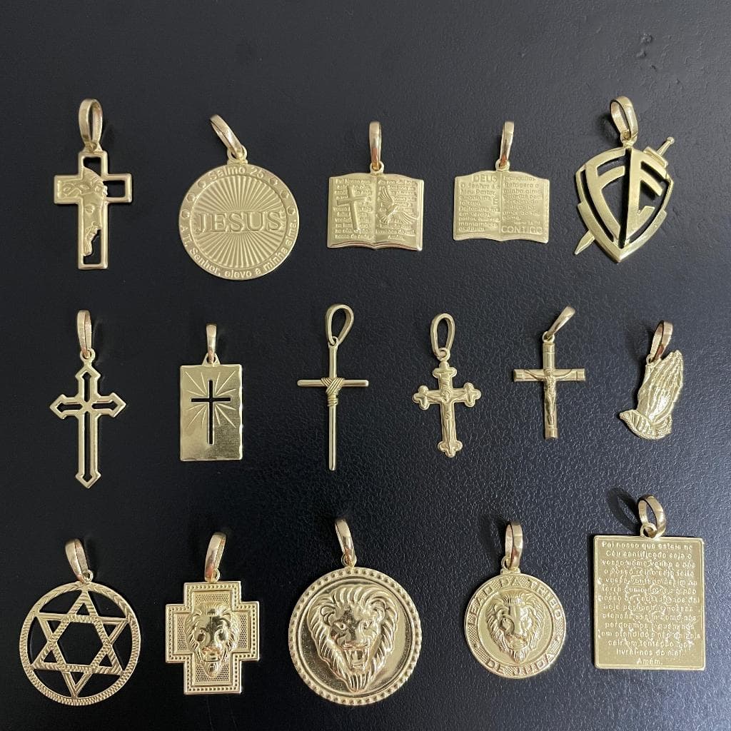 Pingente Religioso de Moeda Antiga