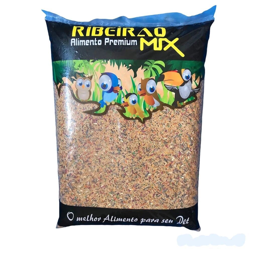 Mix de Sementes para Pássaros Calopsita Agapórnis Periquitos Mistura Premium 10KG