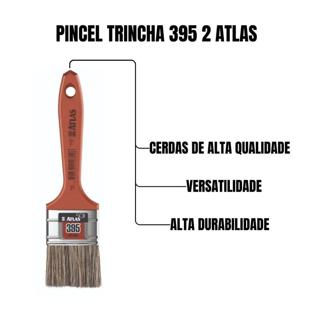 Pincel Trincha 395 2 Atlas: Qualidade e Precisão para Seus Projetos