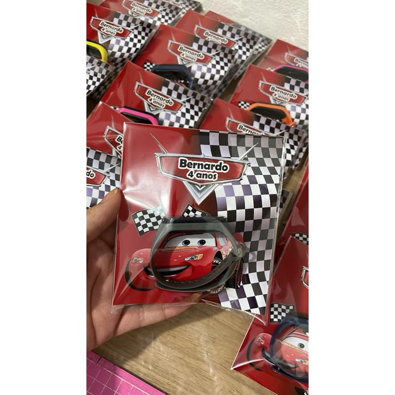 10und saquinho com Relógio/ personalizados/ lembrancinhas/carros