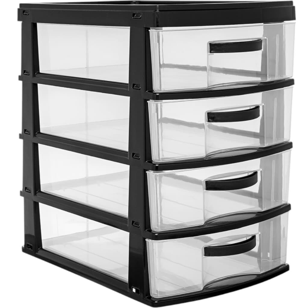 Gaveteiro Organizador com 4 Gavetas Grande em Plástico Jaguar