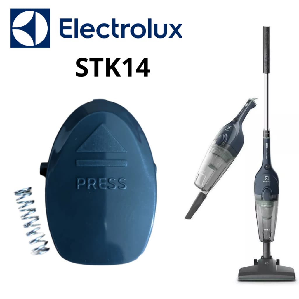 Botão Trava Reservatório Azul com Mola Aspirador de Pó Electrolux STK14