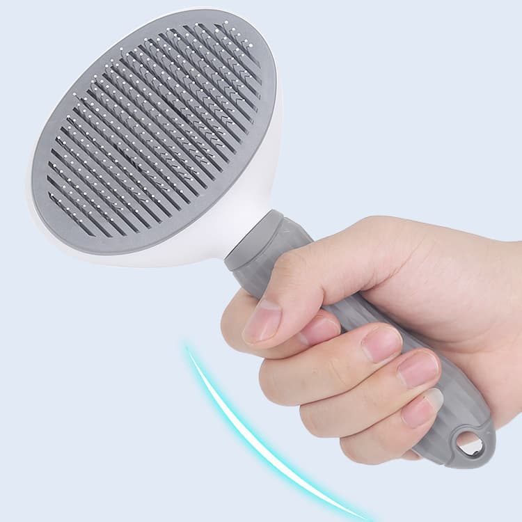 Escova Pente Plástico Ferro Para Pentear e Remover Tirar Pelos Dos Pets Cães E Gatos