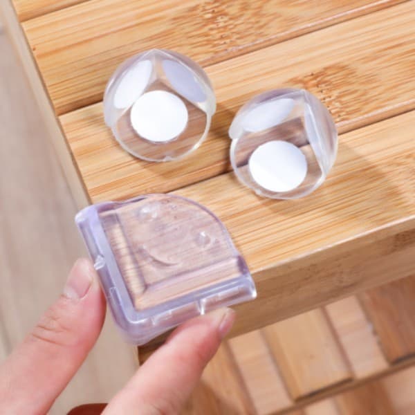 4 Unidades Protetores De Quina Canto Silicone Redondo Protetor De Canto De Mesa Segurança Do Bebê