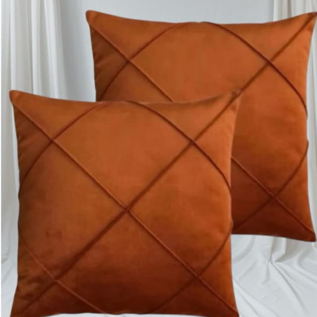 2  Capas de Almofadas Grandes 50x50cm Suede Drapeada