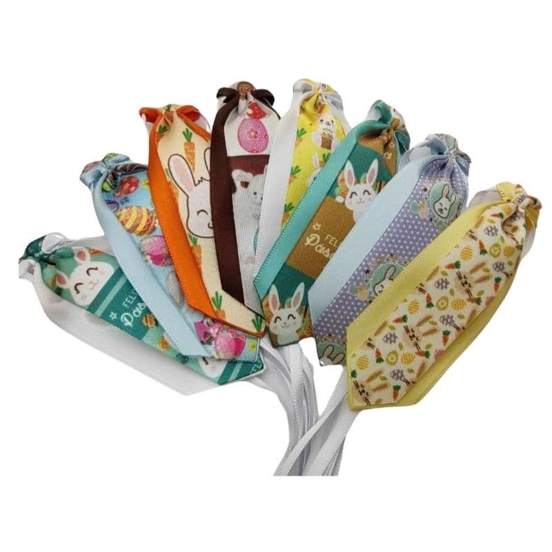 40 Gravatas pet cetim- Páscoa (11 cm). Acessórios pet shop