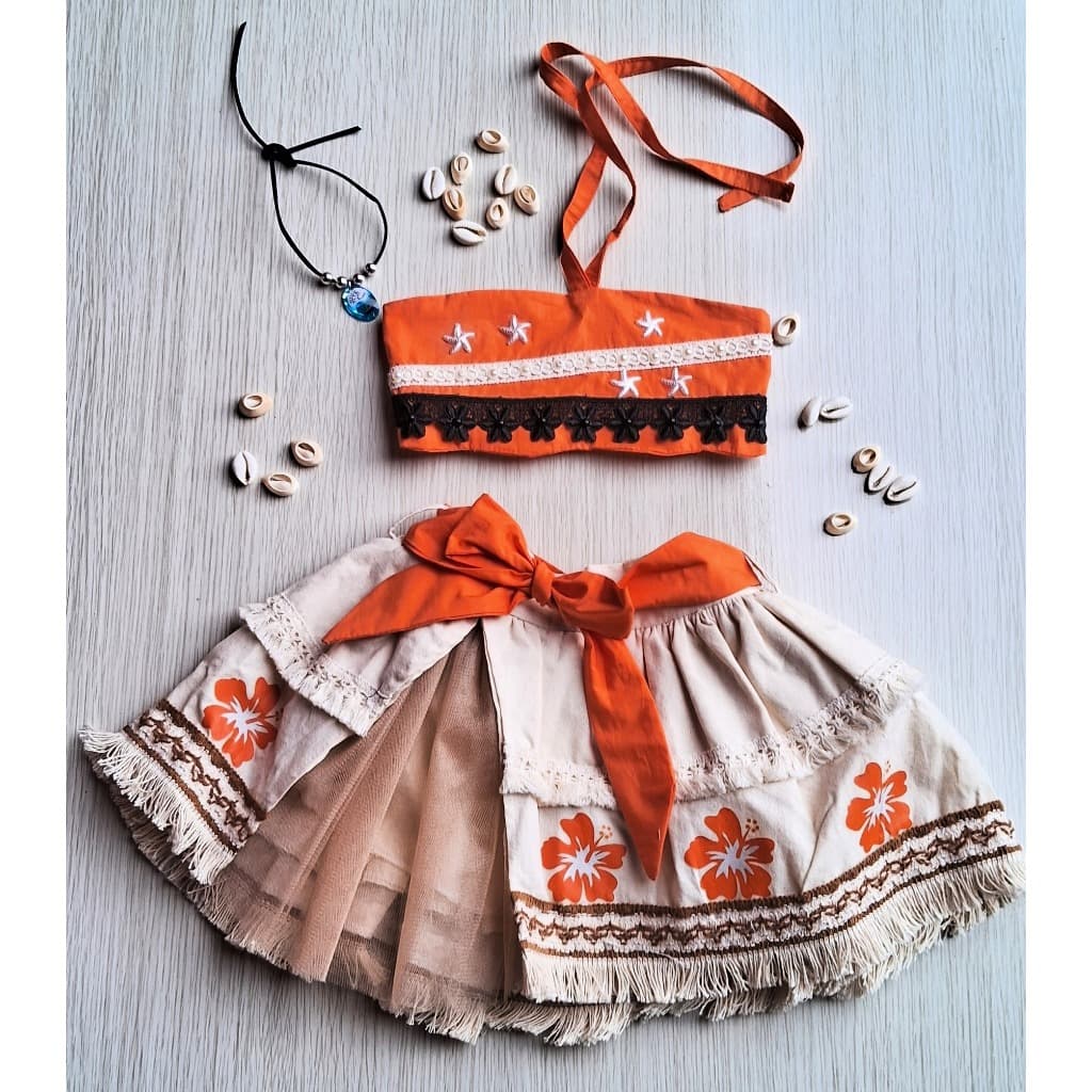 Fantasia Moana Luxo conjunto