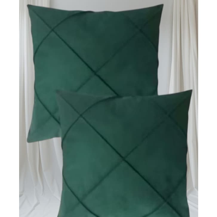 2 Capas de Almofadas 60x60  de Suede Drapeada Extra Grande