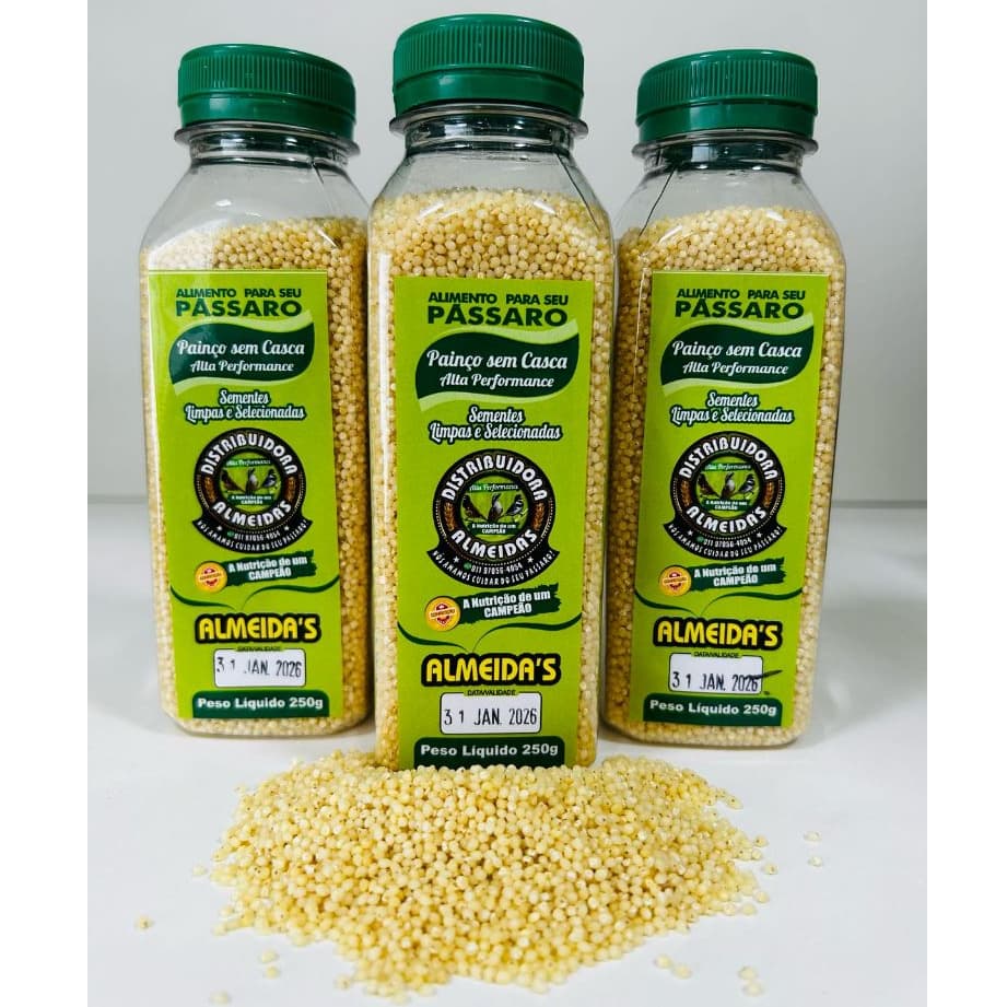 PAINÇO SEM CASCA ALTA PERFORMANCE 250GR