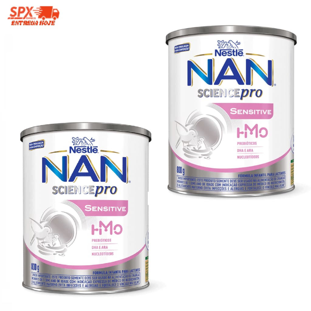 KIT C/2 Fórmula Infantil Nan Sensitive 800g