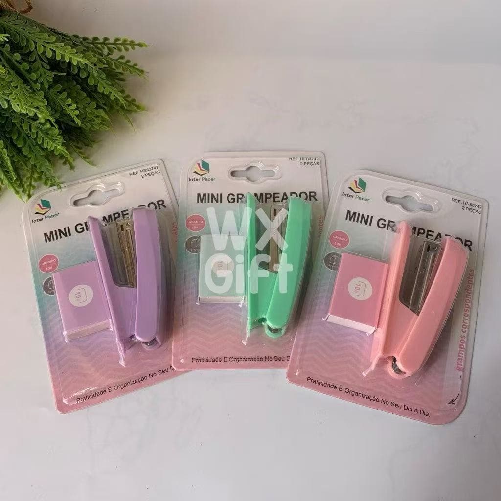 Mini Grampeador 9cm Com Grampo - Interponte