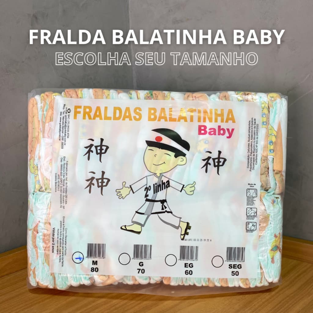 Fralda Infantil Balatinha Baby Pacotão Econômico