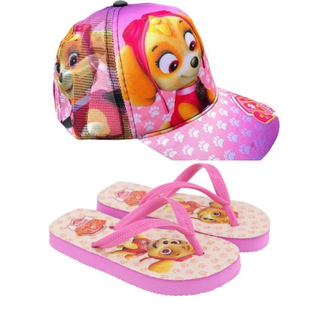 Chinelo patrulha canina feminina.  Ou kit chinelo mais boné e personagens. O melhor presente para sua filha