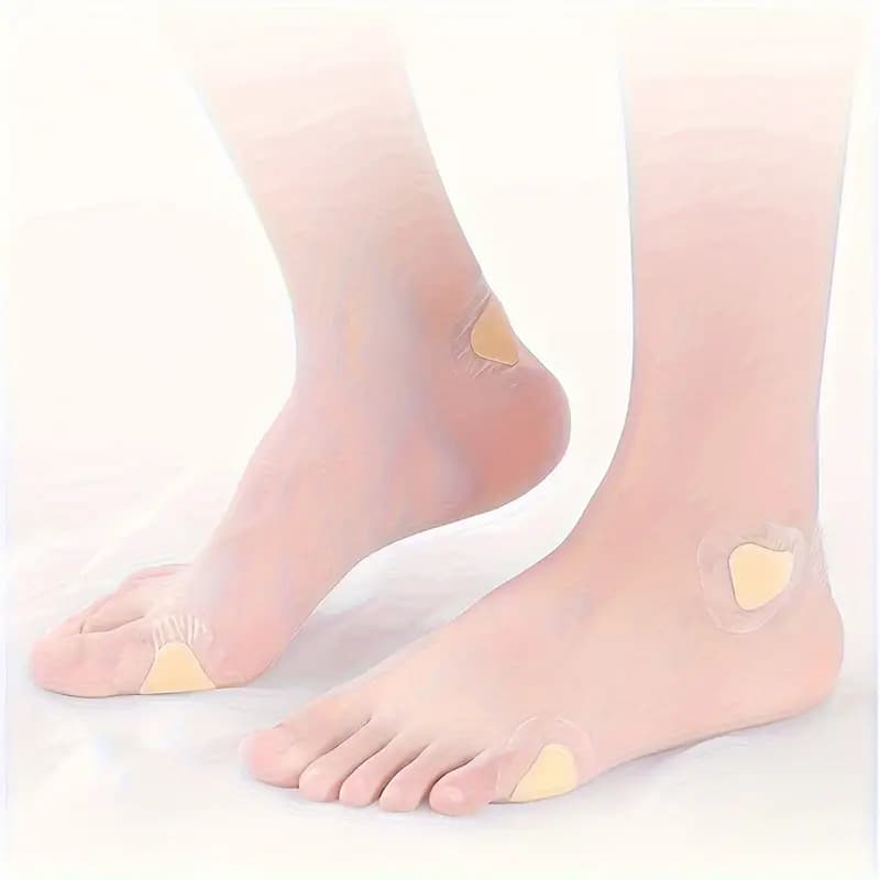 Protetor Calcanhar Anti Atrito Evita Bolhas e Calos Pés Gel Adesivo