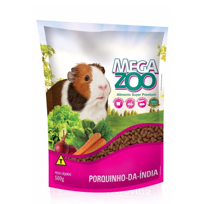 MEGAZOO EXTRUZADA PORQUINHO-DA-INDIA 500 G