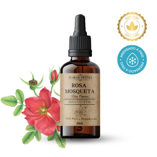 Óleo vegetal Rosa Mosqueta ( Rosa Canina) 100% Puro 30ml| Previne Estrias, Diminui Rugas e Linhas de expressão