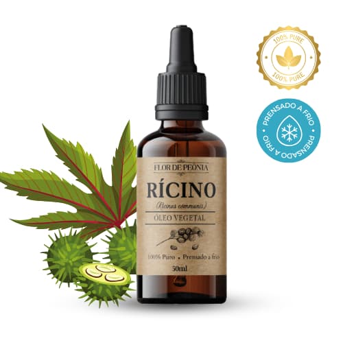 Óleo Vegetal de Rícino(Mamona) 100% Puro 50ml| Fortalece e Ajuda no Crescimento dos Fios