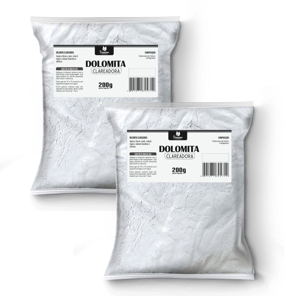 Dolomita Clareadora de Manchas 200g Kit 2 Unidades