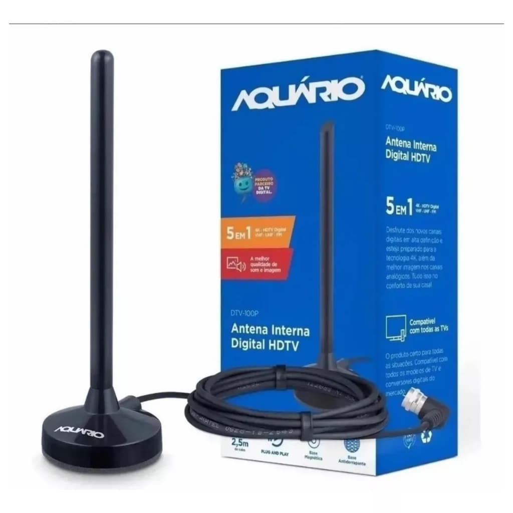 Liberte a Qualidade 4K com a Antena Digital Aquário 5 em 1