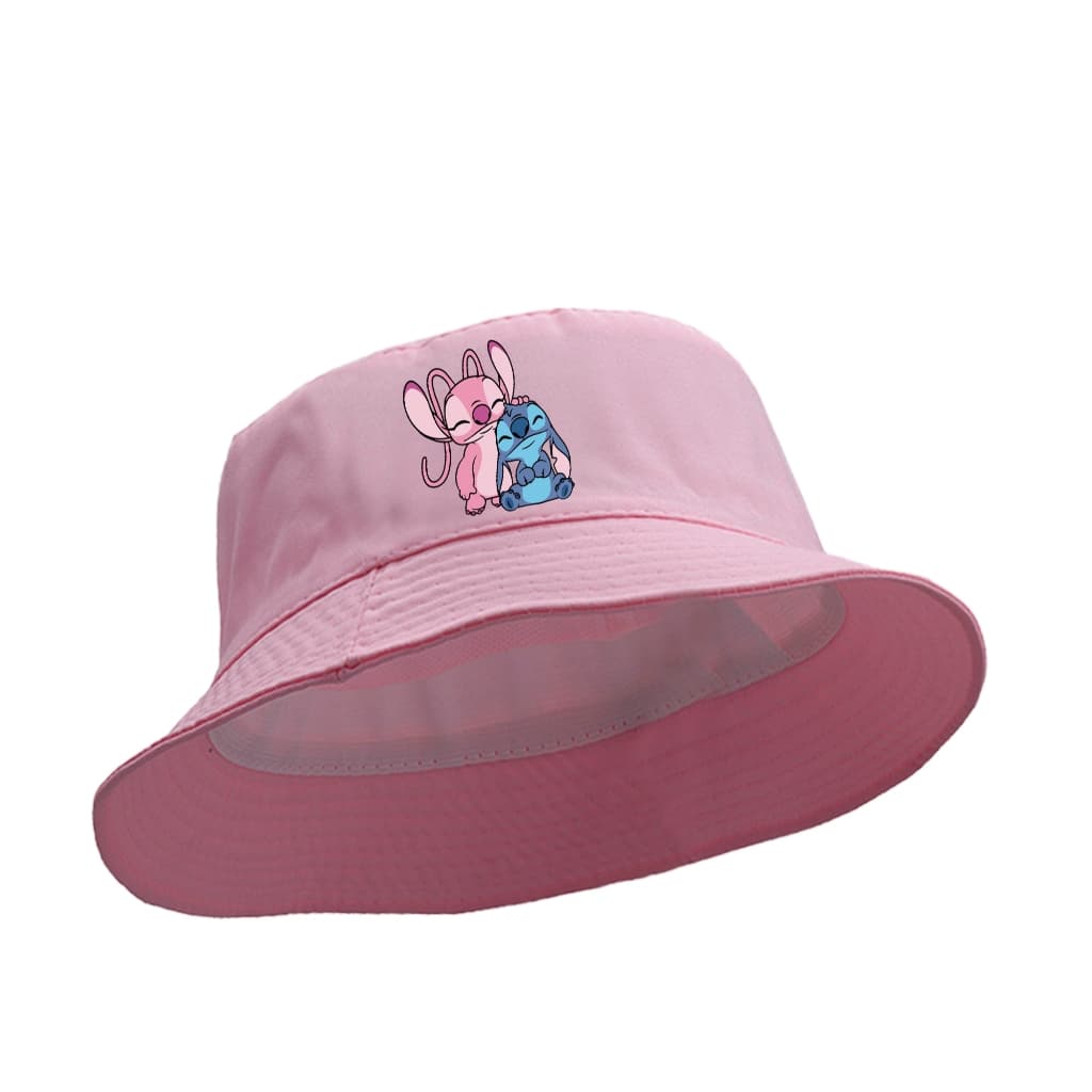 Chapéu boné Bucket estampa cores variadas novidade produto novo kids Stitch e Angel