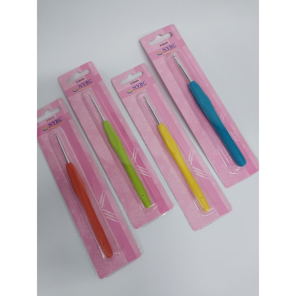 Agulha De Crochê Acrílica - Vários Tamanhos - Nybc