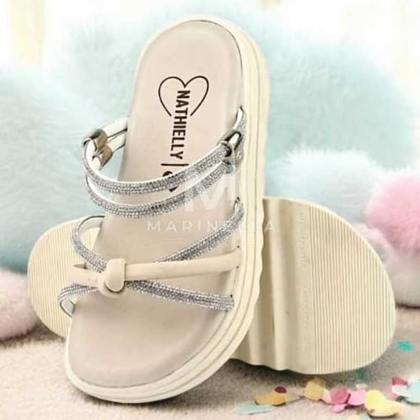 Sandália Papete Birken 2x1 Infantil E.V.A. Adulto Confortável Mãe e Filha Strass Brilho