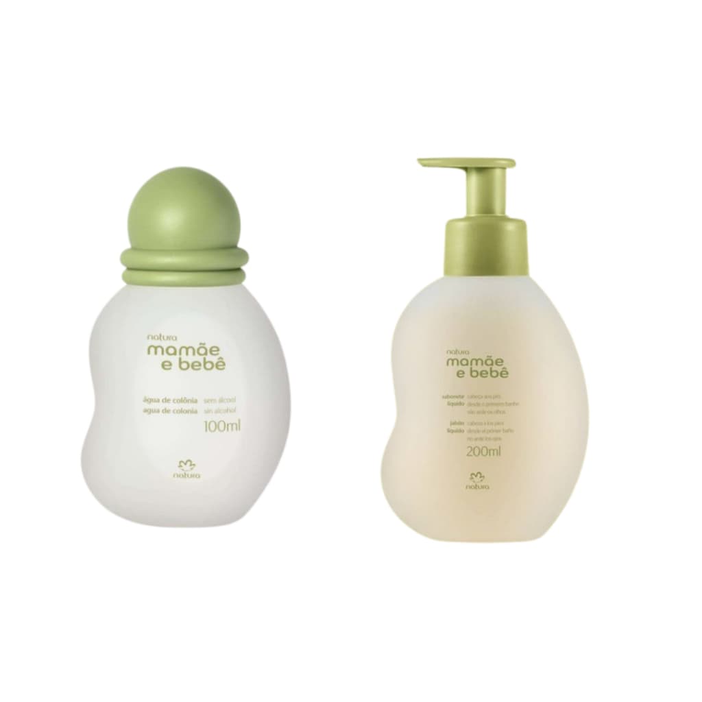 KIT Colônia (100ML) + Sabonete Líquido  (200ML) Mamãe e Bebê - NATURA