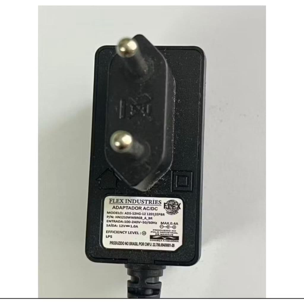 kit 10  Fontes Carregador 12V 1A Pino P4 Bivolt 110/220v