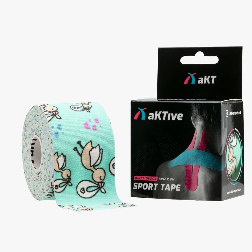 KINESIO TAPE - Bandagem Elástica Estampada - Aktive Tape 5cm X 5m ;