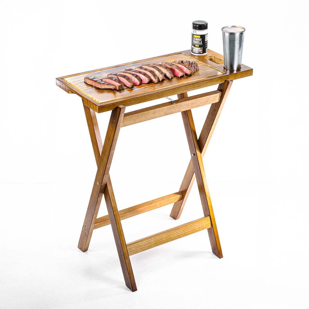 Kit de Cavalete e Tabua para Churrasco Madeira