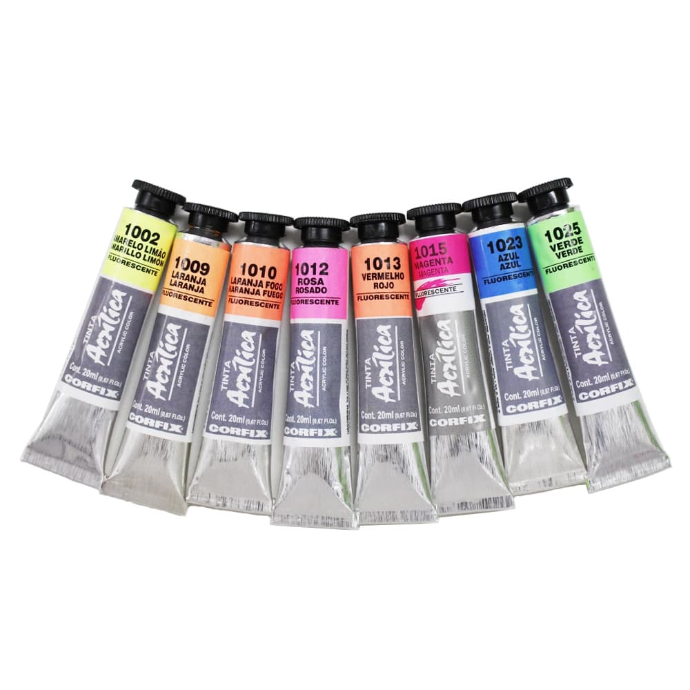 Tinta Acrilica Fluorescente Corfix 20ml