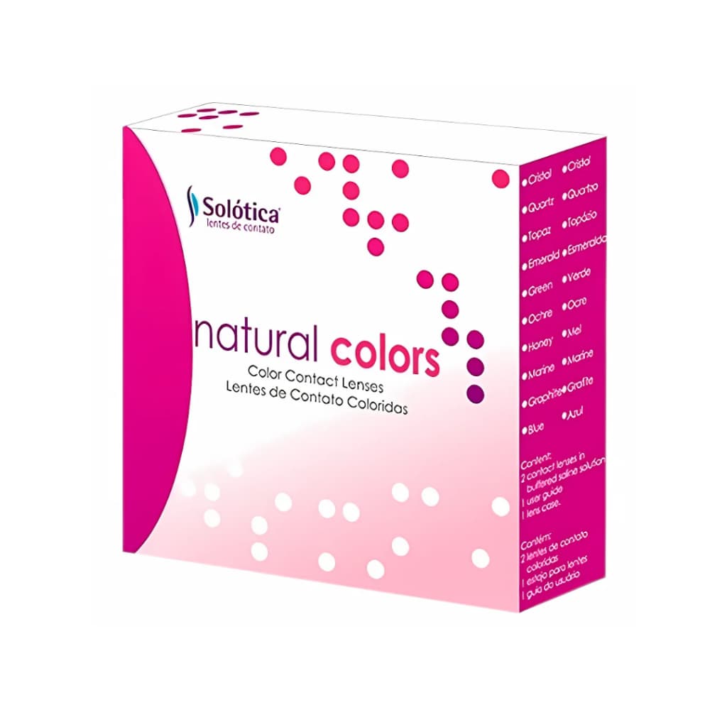 Lente De Contato Natural Colors Anual Com Borda / Solótica