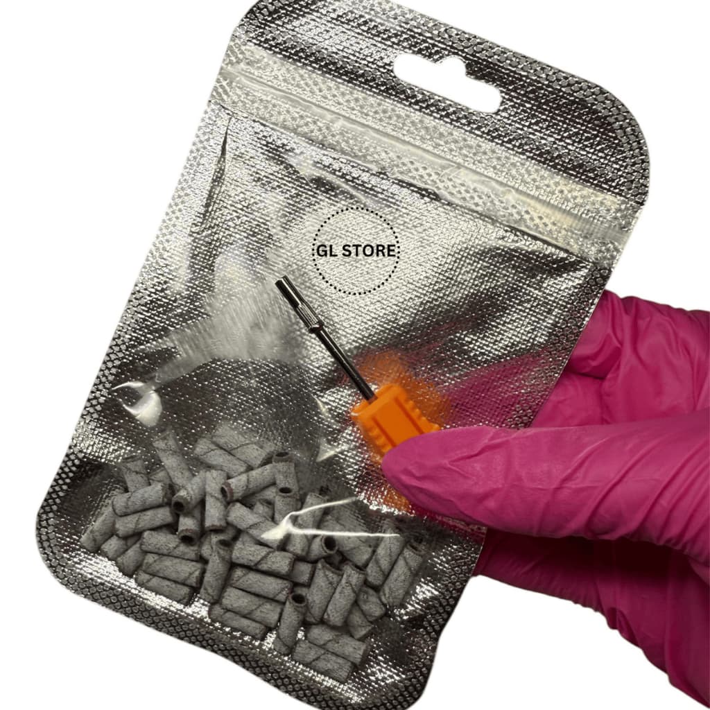 Broca Mandril Fino / 50 Unidades de Refil de Lixa Slim