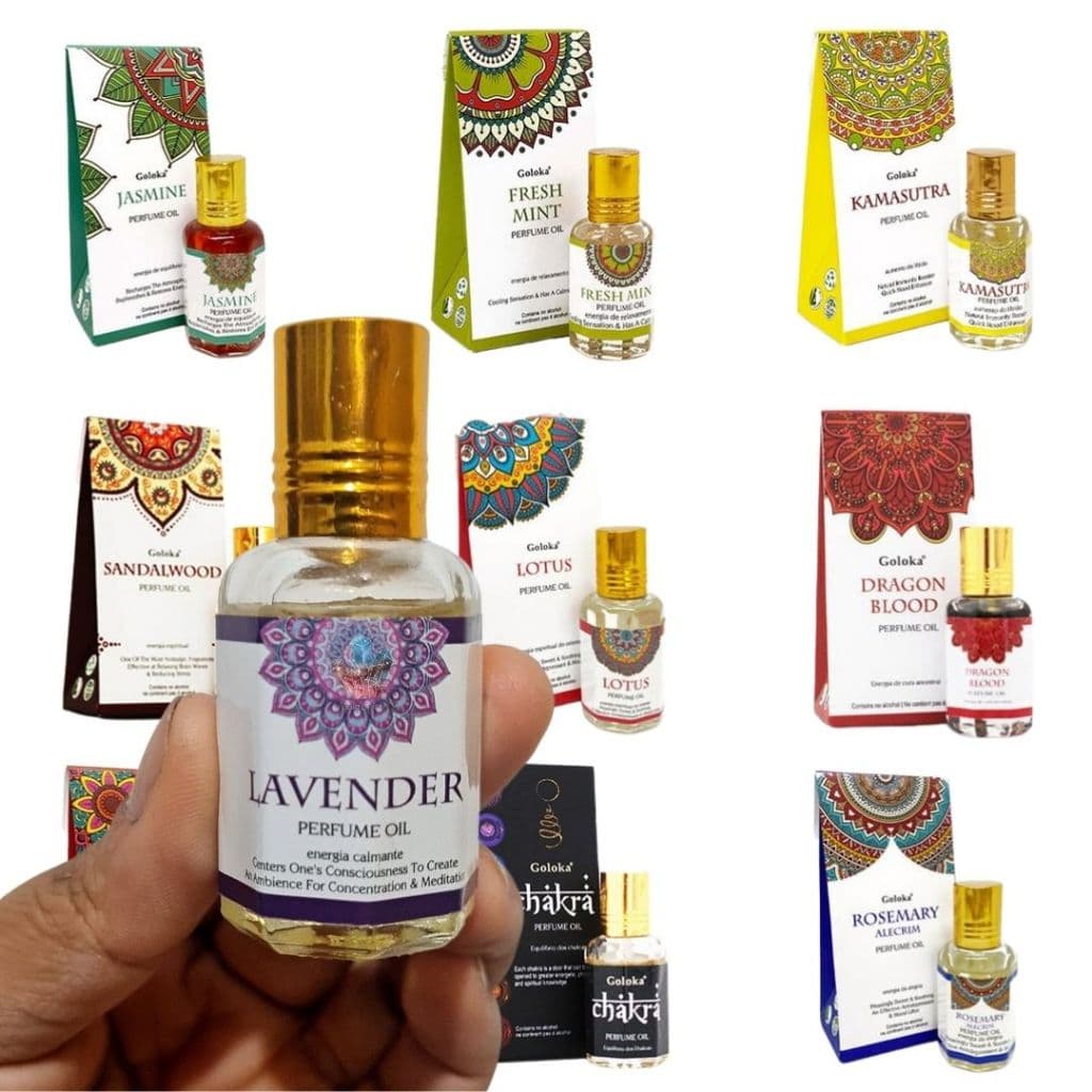Oleo Perfumado Goloka Indiano Vegano Concentrado 10 ML