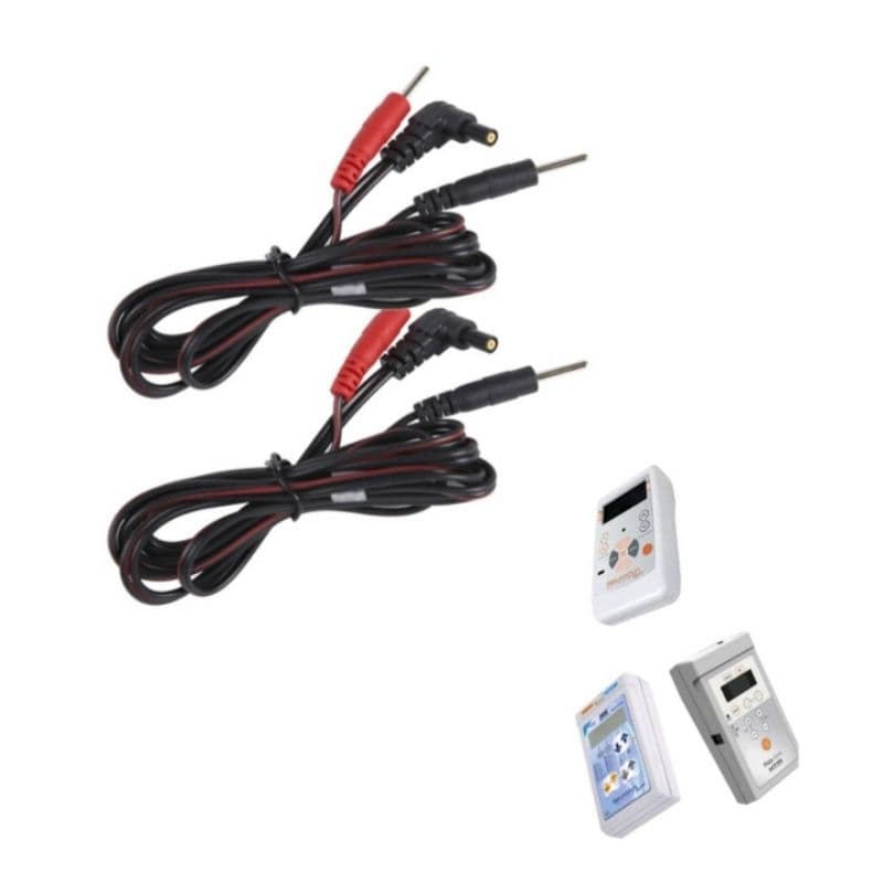 Cabo para Neurodyn Portátil Ibramed ou HTM Aparelho Tens /Fes 02 Pinos