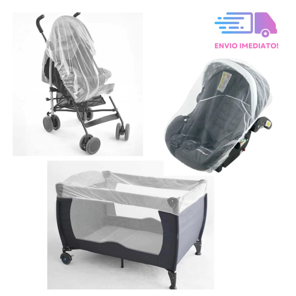 Mosquiteiro Bebê Multiuso para Carrinhos, Berço Cercado, Mini berço, Berço Portátil
