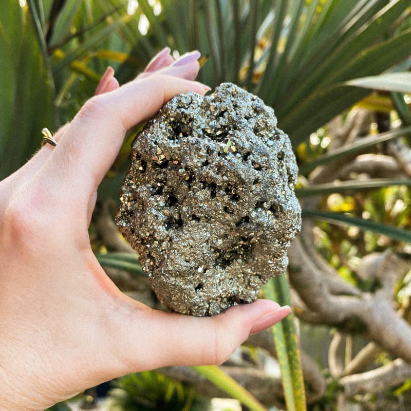 PIRITA BRUTA GRANDE - PEDRA DA PROSPERIDADE - Cristal Bruto Natural Proteção e Abundância