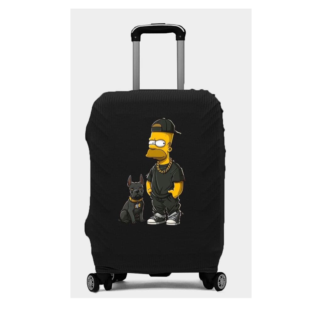 Capa De Mala 8 a 23KG P-M-G Personalizada Homer Protetor Bagagem Para Viagem Protetora Grande
