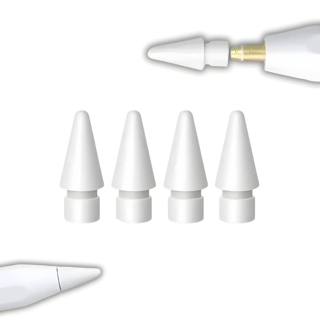 Kit  Ponta Extra Reposição Compatível Apple Pencil 1 E 2 Geração