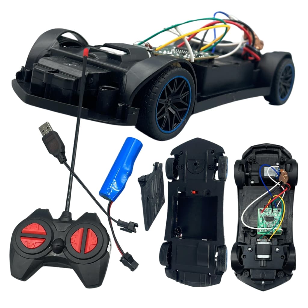Chassi Carrinho Rc Projetos Robótica + Controle + Receptor