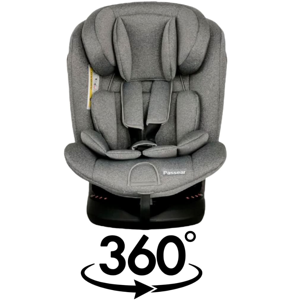 Cadeirinha de Bebê Para Carro 0 A 36 Kg Isofix Com Rotação 360º Passear Cinza Oferta Cadeira Auto