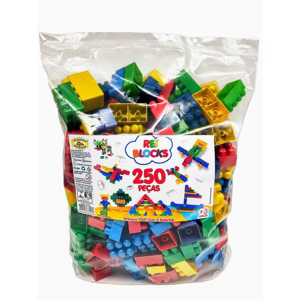 Blocos De Montar 250 Peças Reiblocks