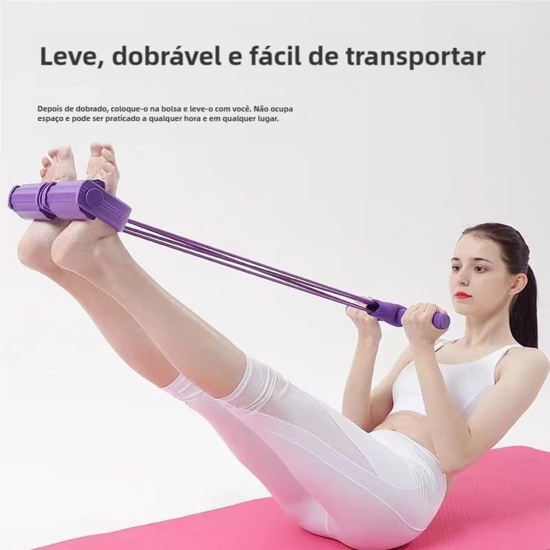 Elástico Extensor de Exercícios Pull Reducer Multi Função Academia Em Casa Uso Profissional