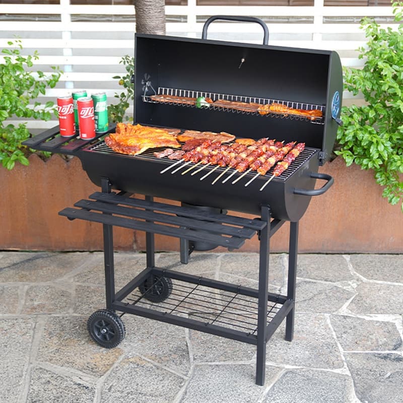 YESOP Churrasqueira a Carvão Portátil Grande para Terraço Externo Cor Preto
