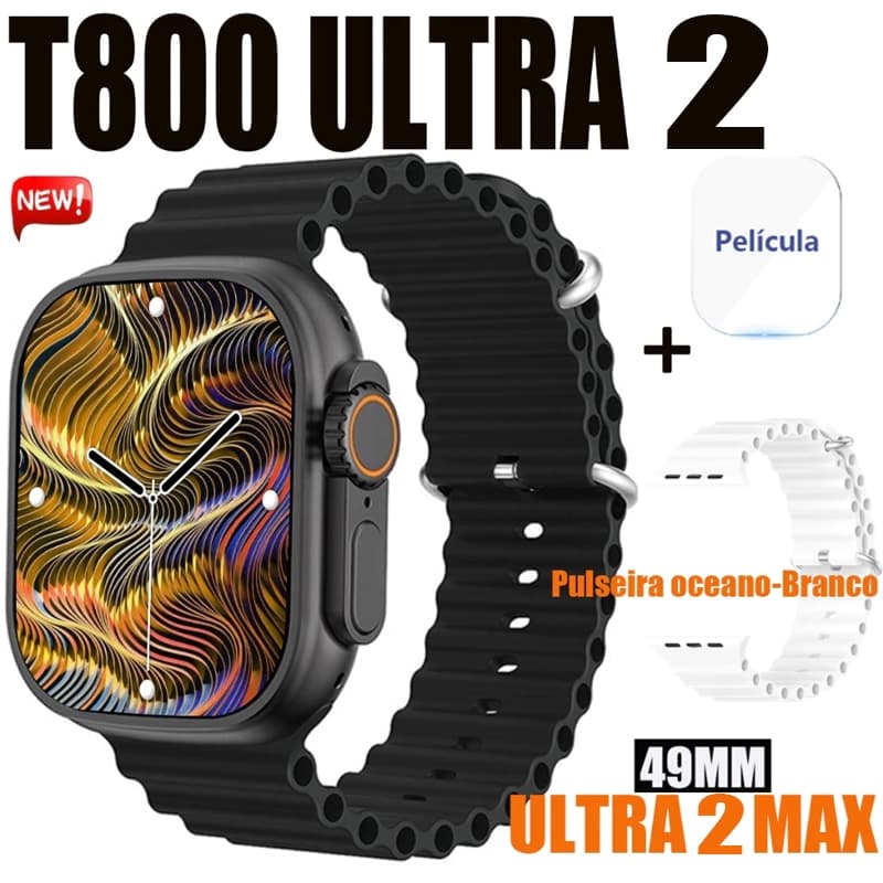2025 T800 Ultra 2 MAX Mais Recente Smartwatch Relógio Inteligente Série IWO 10 2.19Polegadas Sem Fio