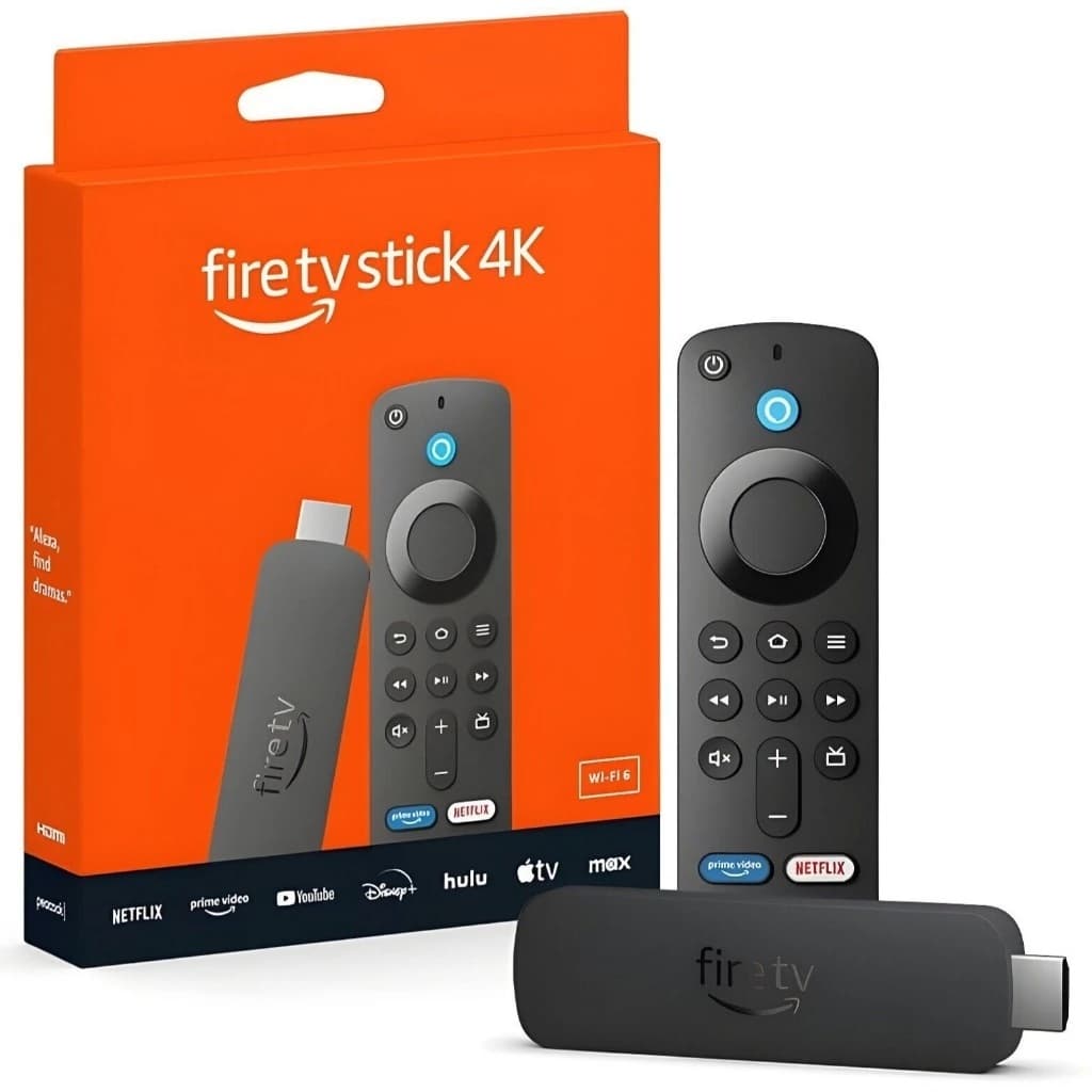 Amazon Fire TV Stick 4K com Dolby Vision/Atmos e suporte a wi-fi 6 Alexa e comandos de TV 2GB RAM
