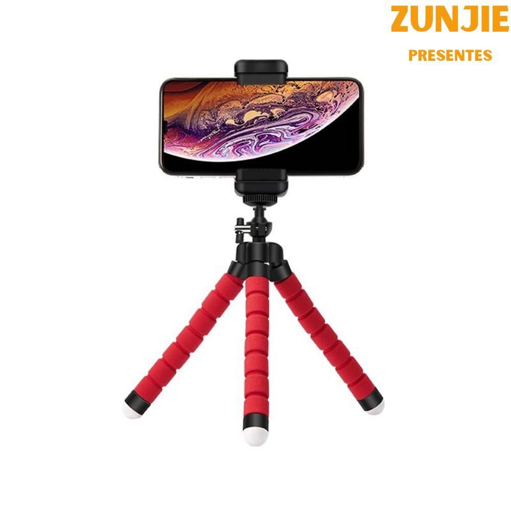 Mini Tripé Portátil Celular Suporte Polvo Flexível Tripé Celular